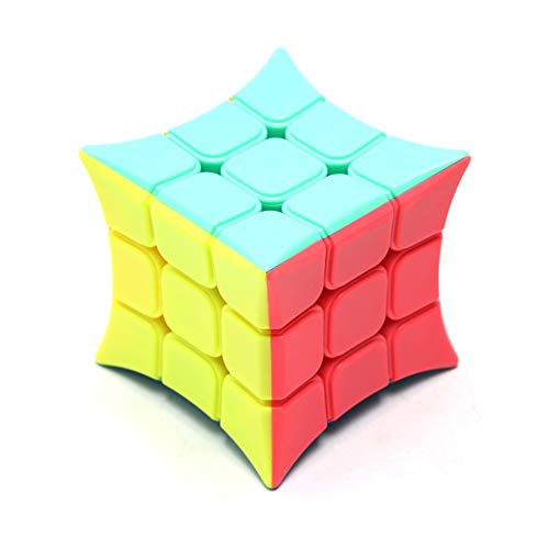 AI-YUN 3x3 Speed Cube 3x3x3 Smooth Magic Cube Puzzle Stickerless Solid Color Concave Design Smooth Play