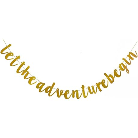 Let the Adventure Begin Banner - Perfect for Milestone Celebrations and Theme Ceremonies