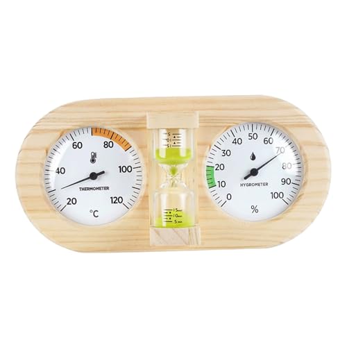 Thermomètre hygromètre de sauna pour éviter la surchauffe avec sablier