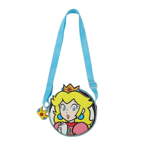 super mario brothers princess peach 5534 crossbody bag