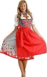 Trachtenpoint Dirndl A327 mit Bluse und Schürze 3 teilig, Größe 42