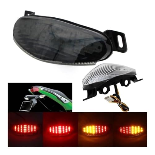 Luz de freno trasera ER6N ER6F 2009-2011 con carcasa negra de alta resistencia estética 6