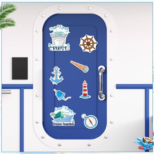 Imanes decorativos para puerta tema crucero 12 unidades miniatura 5