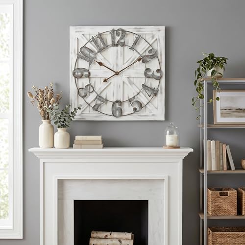 24 Inch Square Farmhouse Wall Clock image