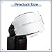 Colingmill 4 Pcs Universal Soft Mini Flash Bounce Diffuser Cap for Flashgun Speed Light Elastic Camera Flash Bounce Diffuser Cover for Flashlight Photography Camera Speed Light