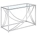 Coaster 720499-CO Glass Top Console Table, Chrome