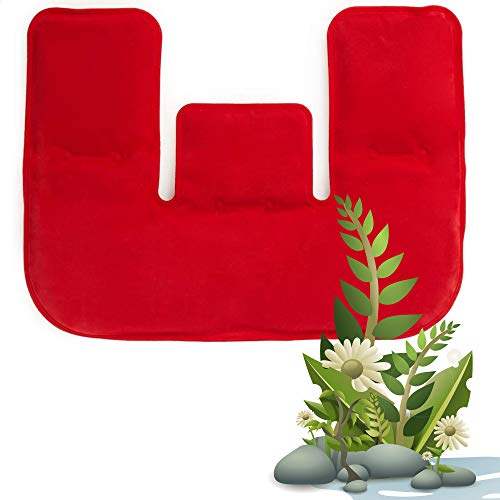 Faimex extra grosses Wärmekissen für den Nacken Kissen zur Auflage mit schwarzem Naturmoor Nackenkissen Rückenkissen Schulterkissen in rot Wärmekissen Natur Moor flexibles Schulter pad - Image 5