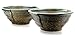 Price comparison product image GOTO Ammonite Brown & Green ceramic bowls Japanese for two - 11.2 cm diameter