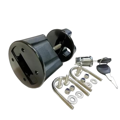 Cerradura para soporte de tanque de moto para proteger el combustible en conductor de garaje