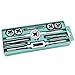 12Pcs Tap and Die Wrench Set Metric Male Thread Plugs Drill Bit Mechanical Workshop Tool Key Kit MINGPING (Color : Silver)