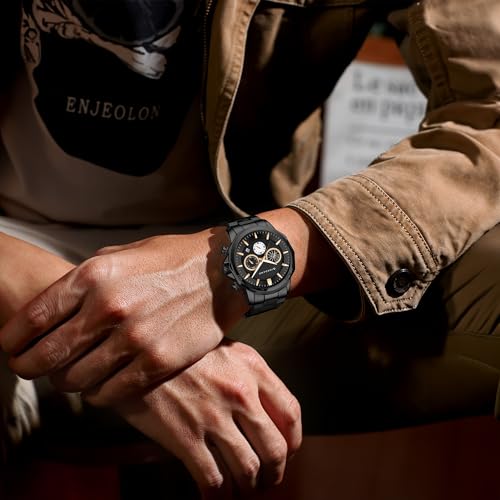 Image of Giordano Multi-Function Analog Watch for Men with Textured Dial, Classic Stainless Steel Strap and Date Function