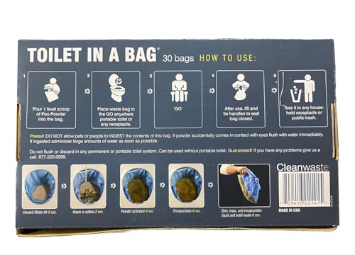 Cleanwaste WC en una bolsa D430W30 de 30 unidades para camper 7