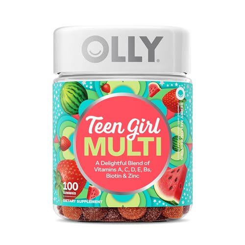OLLY Teen Girl Multi Gummy, Healthy Skin and Immune Support*, Essential...
