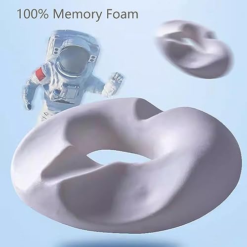 LAMPPE Almofada de donut para hemorróidas, almofada de donut para dor no cóccix espuma viscoelástica