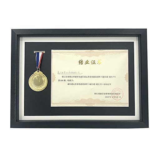 Présentoir à Médailles Murale Toddmomy – Cadre En Bois 19,8x14,8 Cm – Vitrine Décorative Pour Médailles Sportives Ou Récompenses
