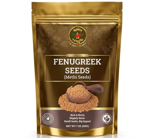 Spice Magic Fenugreek Seeds 7oz (200g) I Whole Methi Seeds