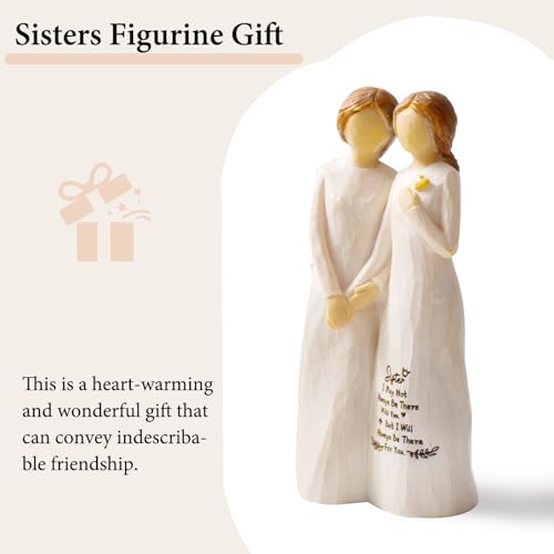 Sister Gifts for Women,4.90” Sister Gifts Figurine for Best Friend,Sister Birthday Gifts,Sisters Gifts from Sister,Women Gifts for Sister and Best Friend on Birthday and Sisters' Day - Image 5