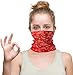 CD 3-Pack Neck Gaiters for |Motorcycle, Ski, Summer, Fashion| Half Face Tube Neck Cover, Face Scarfs for Men and Women (Red)