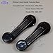 Lcyolada 2Pcs Window Crank Handles Compatible with Honda Civic 1982-2005, for Honda Accord 1982-1991,Honda CRX 1988-1991, Replaces 75330-SA0-00A, Textured Black