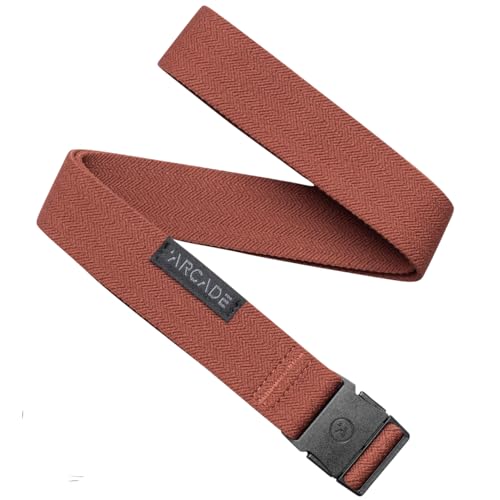 Image of Arcade Ranger Adventure Slim Elastic Stretch Belt - Unisex, One Size, Vermillion Red