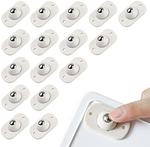 DOKRIN Lenkrollen 12 Stück - Selbstklebende Mini-Rollen Für Möbel