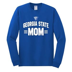 Georgia State University Panthers Big Arch Mom Long Sleeve T-Shirt Royal