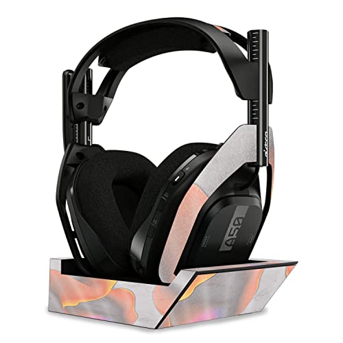 Image of MightySkins Glossy Glitter Skin Compatible with Astro A50 Wireless Headphones + Base Station (Gen 4) - Marble Magma | Protective, Durable High-Gloss Glitter Finish | Easy to Apply | Made in The USA