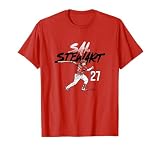 Sal Stewart - Slugger Swing Number - Cincinnati Baseball T-Shirt