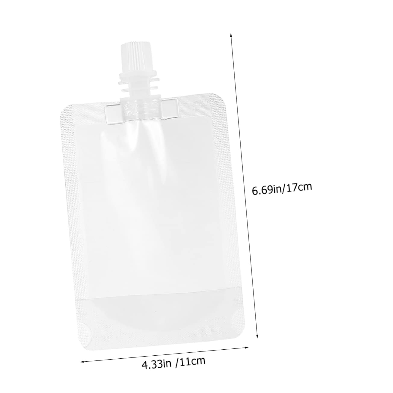 Ciieeo 1set Leakproof Plastic Bags Funnels Multi-function Portable Drinking Pouches for Camping Travel and Outdoor Use