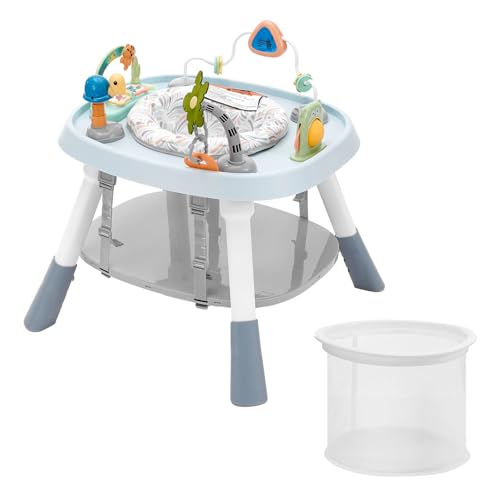 VEVOR Centre d'activités pour bébé, centre de jeu d'activités de saut avec hauteur réglable, siège pivotant à 360°, centre de jeu interactif pour bébés 6+ mois, 590 x 575 x 440 mm