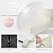 Feelorna Mini Folding Travel Umbrella, Lightweight Portable Sun and Rain Fashion Umbrella for Purse with Case (Beige)