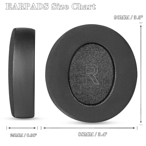 Almohadillas para auriculares con gel refrigerante y espuma viscoelástica, compatibles con Soundcore Space Q30 y Q35 de Anker, tela de seda helada, grosor aumentado (no aptas para S1, Q10, Q20, Q45) miniatura 4