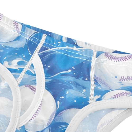 Baseball Blue Stripoddler Boy Comfort Kids Underwear Cute Children Undies4