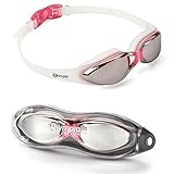Olympic Nation Pro Swim Goggles - Pink with Mirrored Lenses