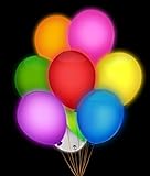 Fun Central AH942 LED 5 ct 14 Inch Blinky Balloons, Glow in the Dark Balloons, Light Up Balloons, LED Balloons, Party Balloons–for Birthday, Wedding, Anniversary, Giveaways, Decorations-Assorted