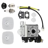 Kit completo per carburatore ES-250: include carburatore, tubo del carburante e filtro dell'aria, tutti progettati per una compatibilità precisa con i soffiatori a foglia ES-250 e PB-250 per ripristinare l'acceleratore reattivo e il funzionamento costante del motore.