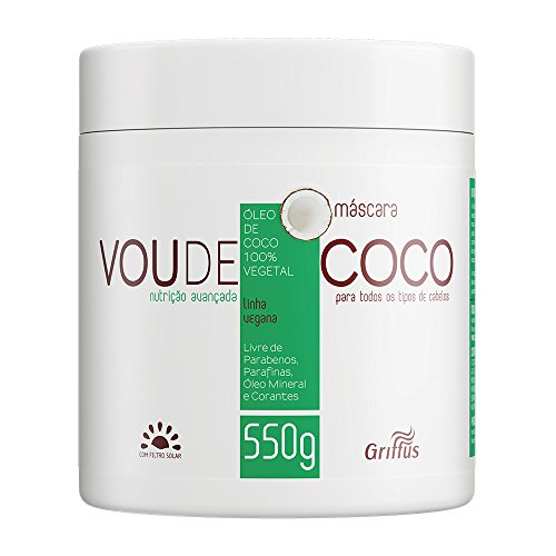 Vou de Coco Máscara, 550 g, Griffus Cosméticos, Multicor