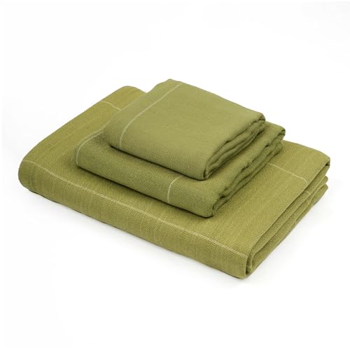 Doctor Towels, Aloe Vera Towel Set of 3-1 Bath Towel, 1 Hand Towel, 1 Face Towel, Super Soft & High Absorbency Towels for Sensitive Skin, Quick Dry Towels for Bath Large Size (Aloe Green)