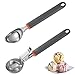 Cimown 2 Pacchi Cucchiaio Per Gelato, Porzionatore Per Gelato In Acciaio Inox,Uso Professionale, Ideale Per Gelato, Melone, Polpette Di Carne, Purè Di Patate o Palline Di Melone (Maniglia in silicone) immagine