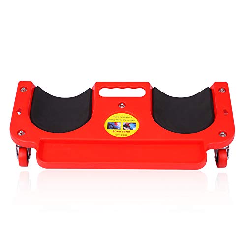 Flooring Knee Silicone Pads with 5 Wheels Rolling Knee Creeper Rolling Knee Pads