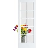 10-Lite Clear Glass French Door, Primed, 18' x 80' x 1.375'