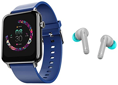 Image of boAt Wave Lite Smartwatch with 1.69 inch HD Display, Heart Rate & SpO2 Level Monitor, Multiple Watch Faces, Multiple Sports Modes & IP68 & Airdopes 141 True Wireless Earbuds with 42H Playtime, Beast Mode