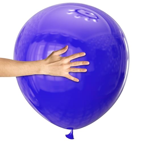 Image of Purple Big Balloons 32pcs, 18 Inch Large Latex Giant Heavy Duty Balloons for Birthday Wedding Baby Shower Decorations