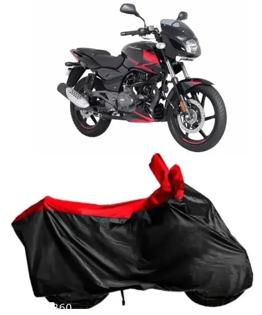Oxtaul Waterproof Bike Cover for Bajaj Pulser 125,150,180,220F with Water-Resistant and Dust Proof Premium 190T -(Red,Black)-image-49