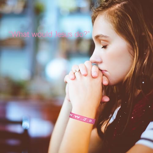 12Pcs WWJD Bracelet What Would Jesus Do Bracelet Jesus Religious Bracelet Woven Wristbands, Suitable for Adults3