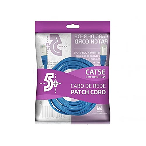 Cabo De Rede Patch Cord Cat5E Ftp 5 Metro Azul