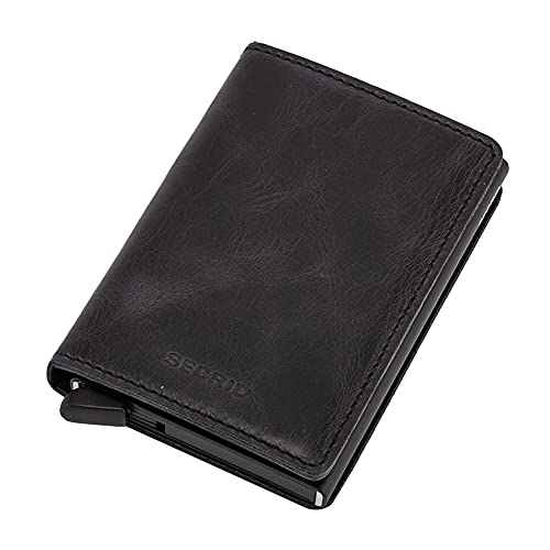 Image of Secrid Slim Wallet Original Leather With Rfid Safe Card Case