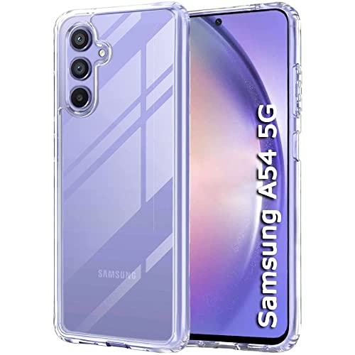 Image of COVERBLACK Soft Rubber Silicon Clear Back Cover Compatible Model for Samsung Galaxy A54 5G - Transparent