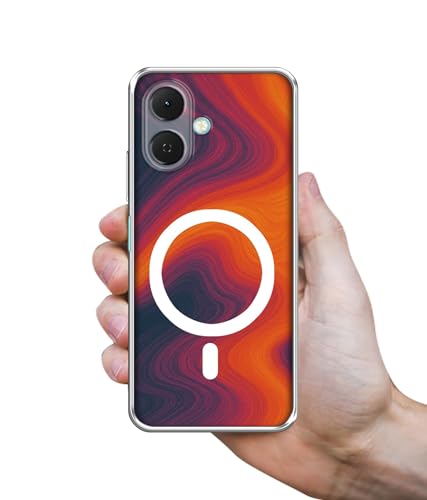 Image of Back Cover for Tecno Spark Go 2 4G Galaxy Magma Ring Magnetic Ring Design (Not Magnetic Compatible) | UV Printed Soft TPU Shockproof Back Case for Tecno Spark Go 2 4G