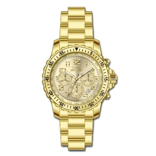 Invicta Pro Diver Men 43mm Stainless Steel Gold Gold dial PC32 Quartz